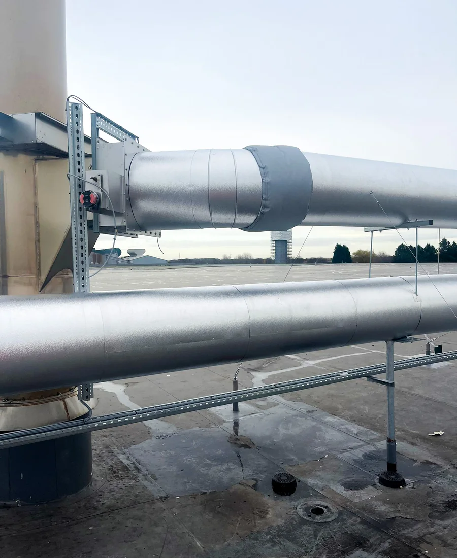 Industrial insulation installation for survey and quote review