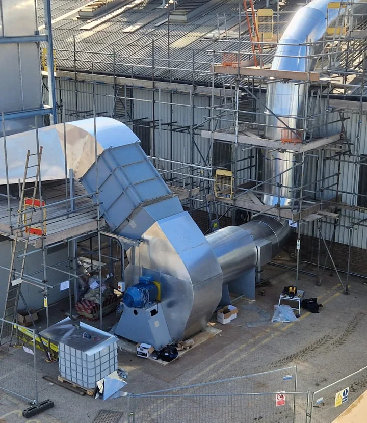 Protected industrial pipework installed for exposed operating conditions