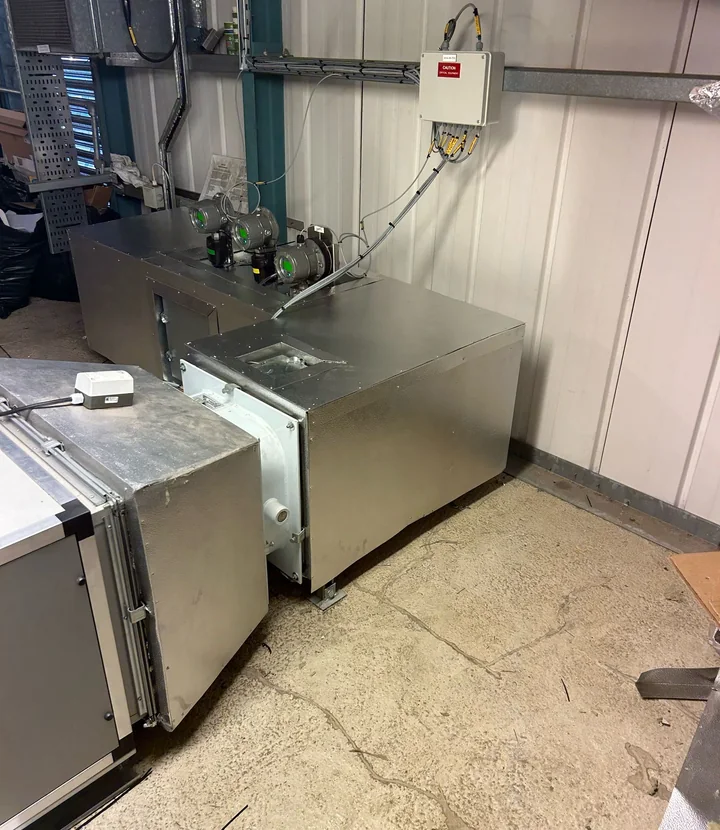 Refinery insulation fitted around process equipment and access points