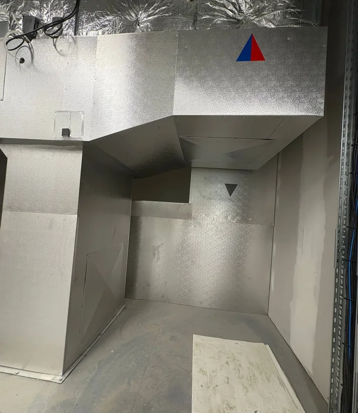 Stucco-clad ventilation insulation completed for a public leisure facility