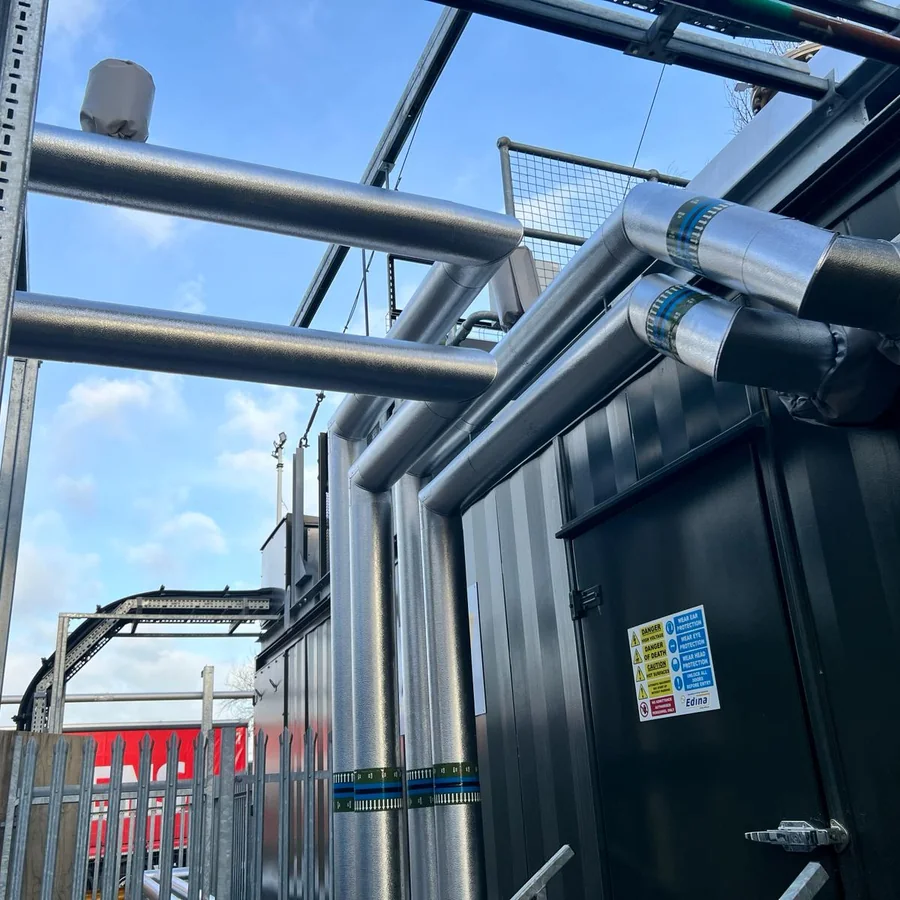 Industrial insulation work supporting lower operational energy use