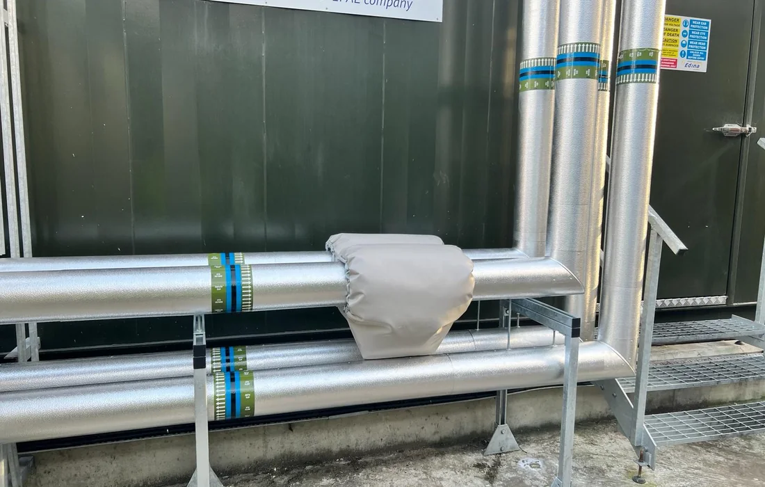 Finished industrial service insulation supporting durable operation