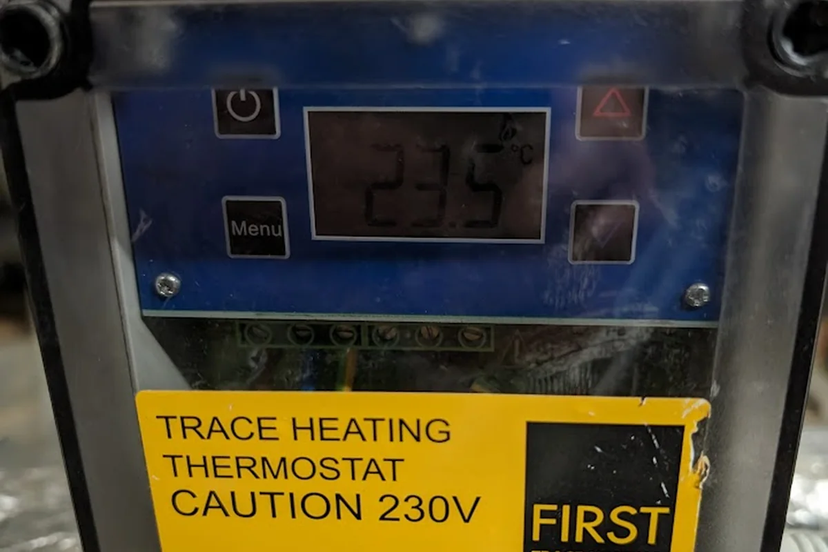 Trace-heating control testing by Enviroshield