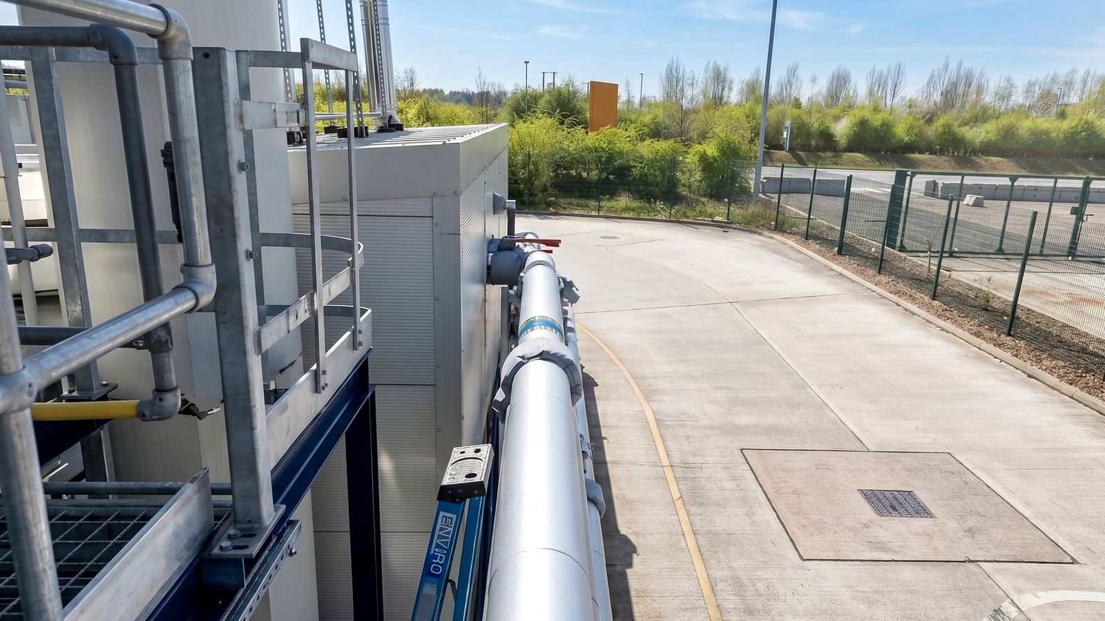 Retail and warehouse ductwork cladding case study with exposed external services
