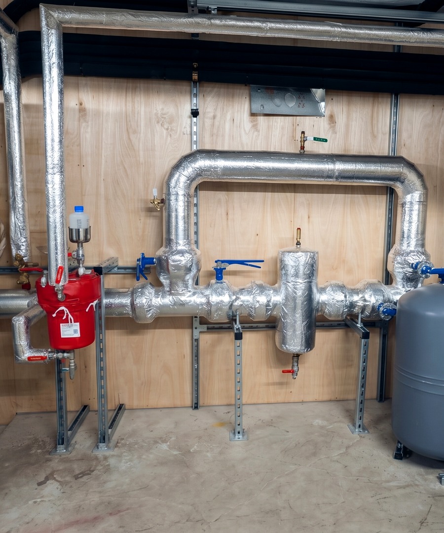 Rooftop insulated ductwork on the W.E.S.S. Milton Keynes project