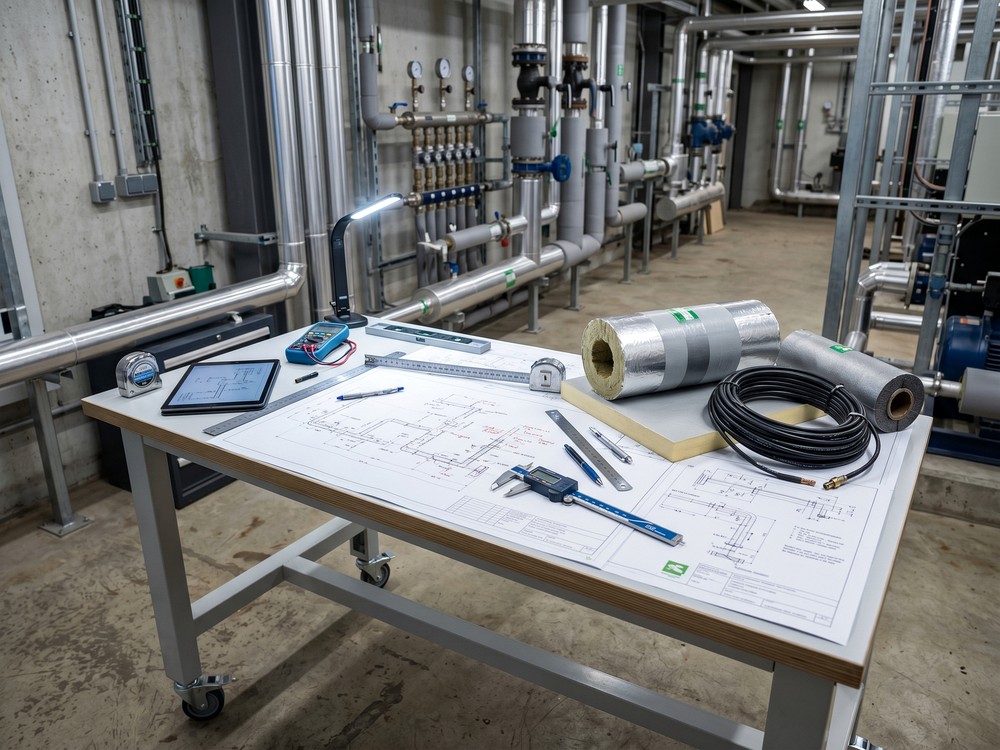Survey and specification planning for a commercial insulation quality assurance process