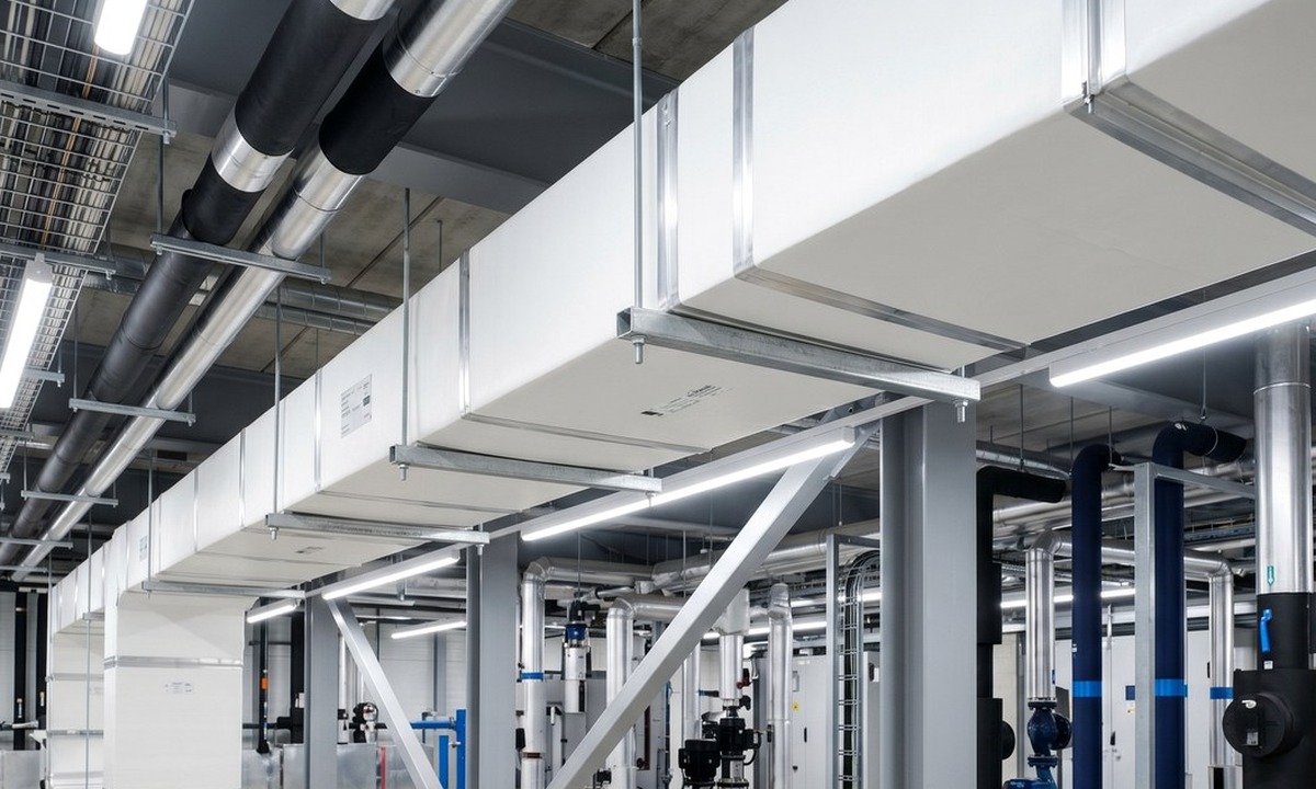 chilled ductwork insulation route for duct runs and plant areas