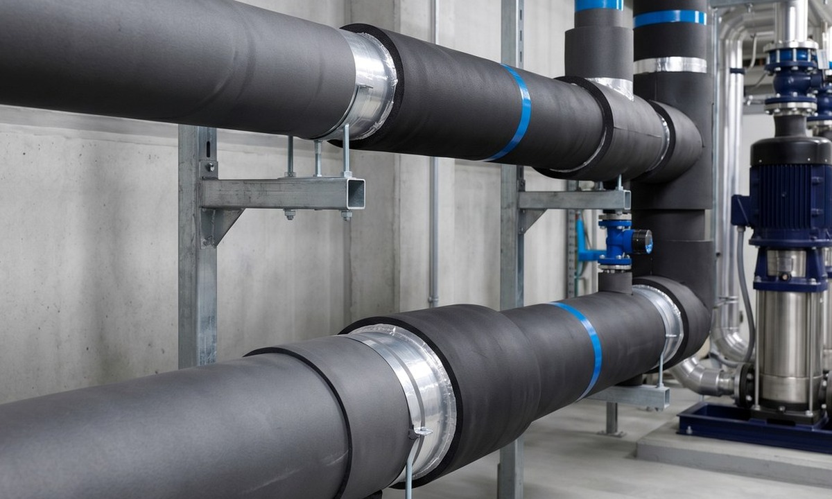 condensation control insulation route for chilled pipework and plant areas