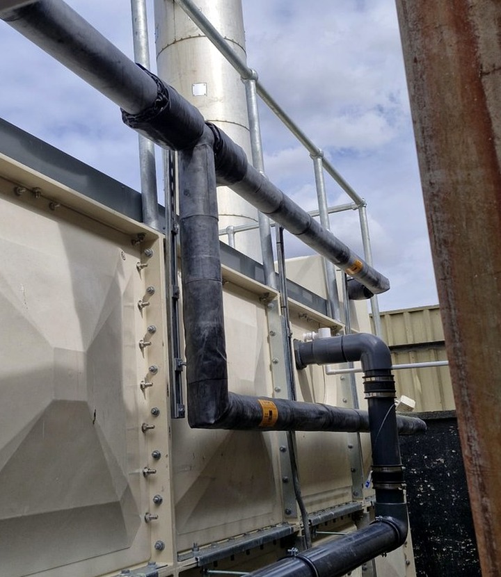 Hygienic insulation support for healthcare and food production services