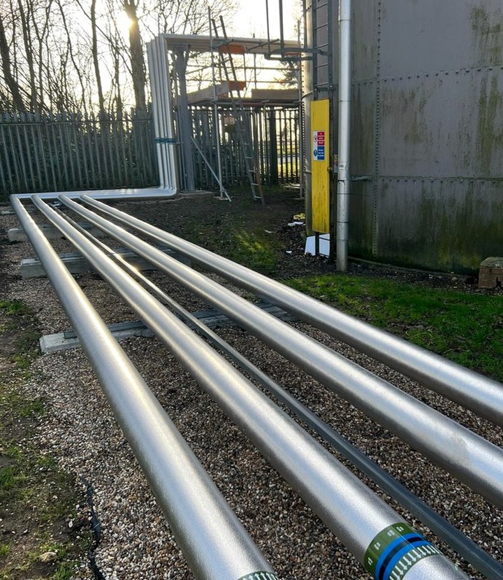Detailed pipework insulation around valves and plant connections