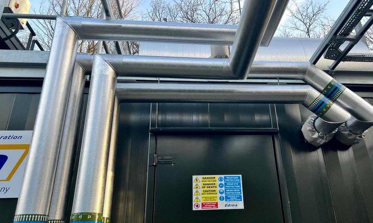 Pipework insulation along commercial service routes