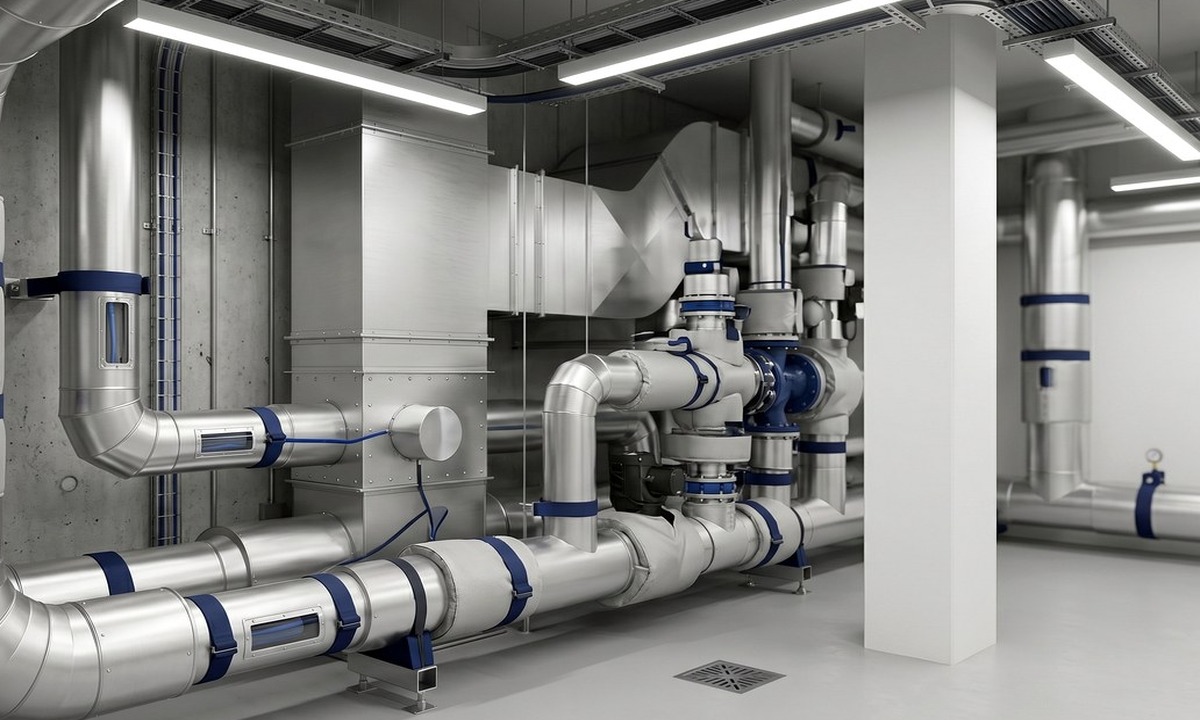 Public sector estate insulation detail around building services