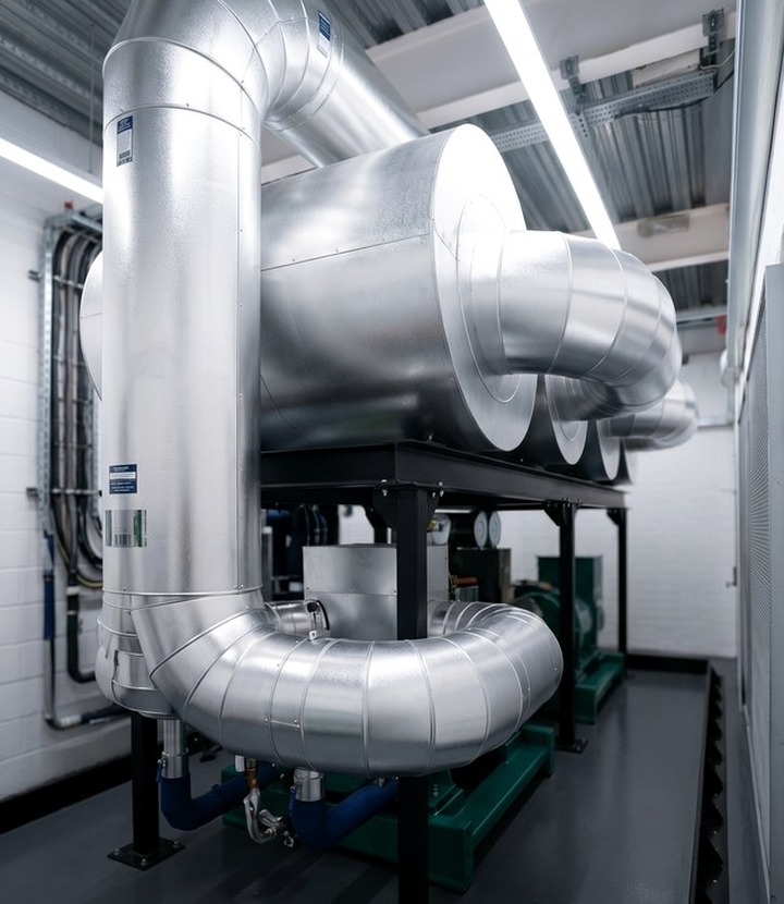 Residential development insulation detail around plant routes and access points