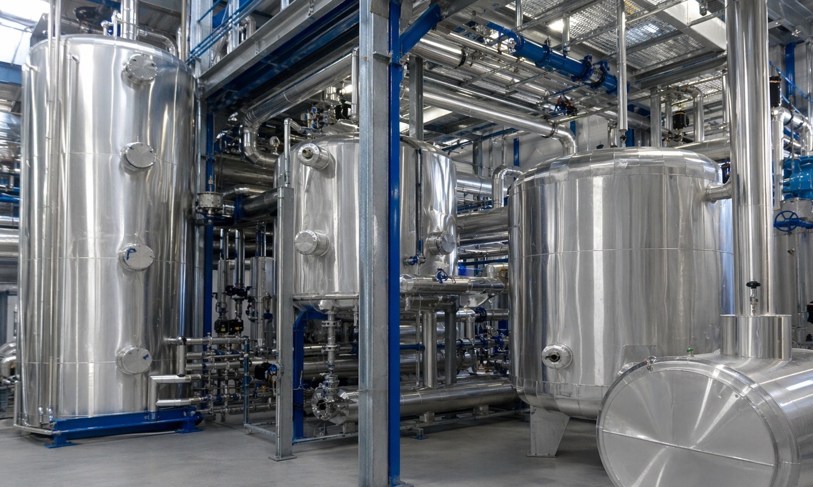 Tank insulation across industrial process equipment