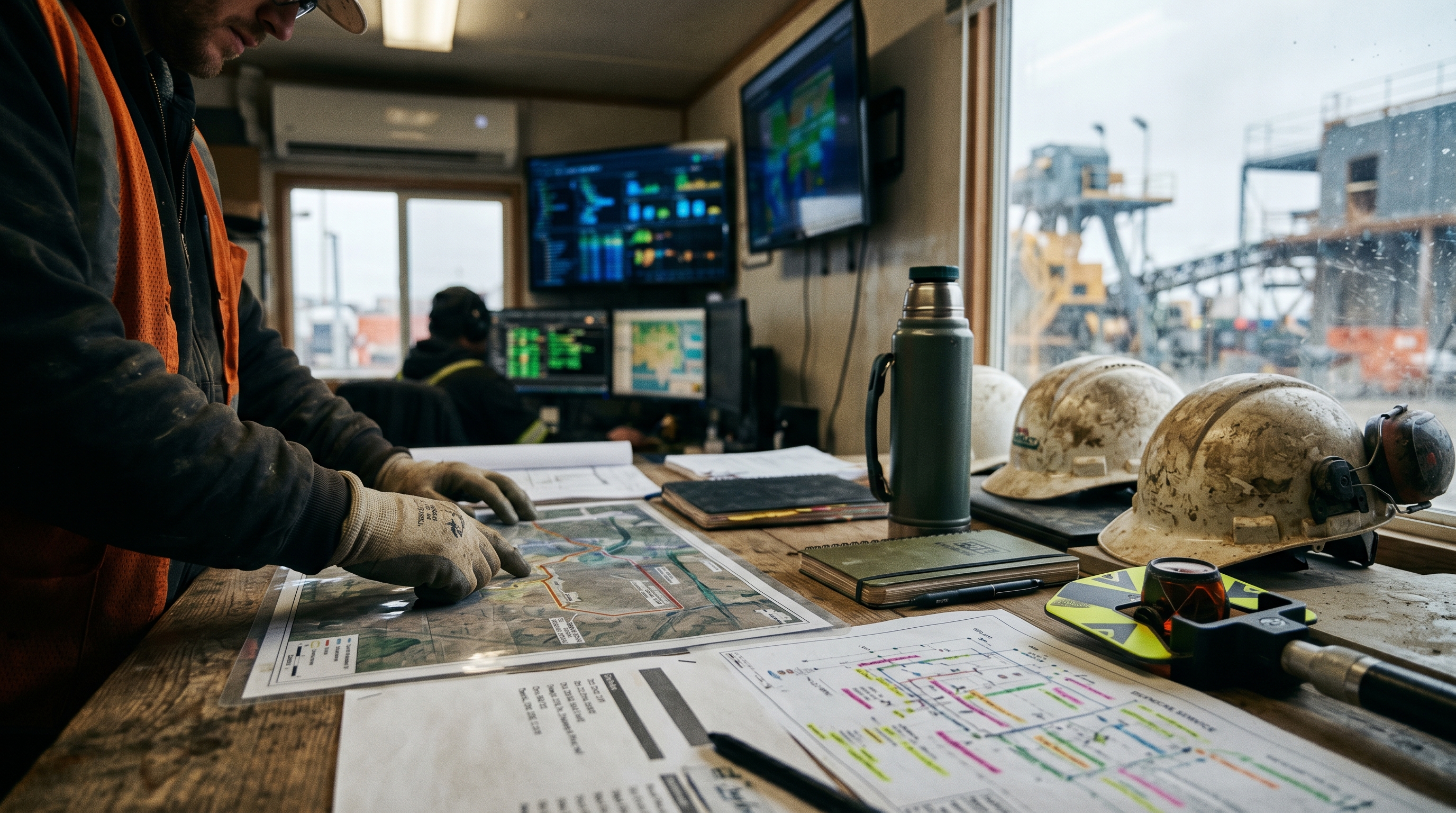 Project planning and logistics image supporting Enviroshield area coverage decisions