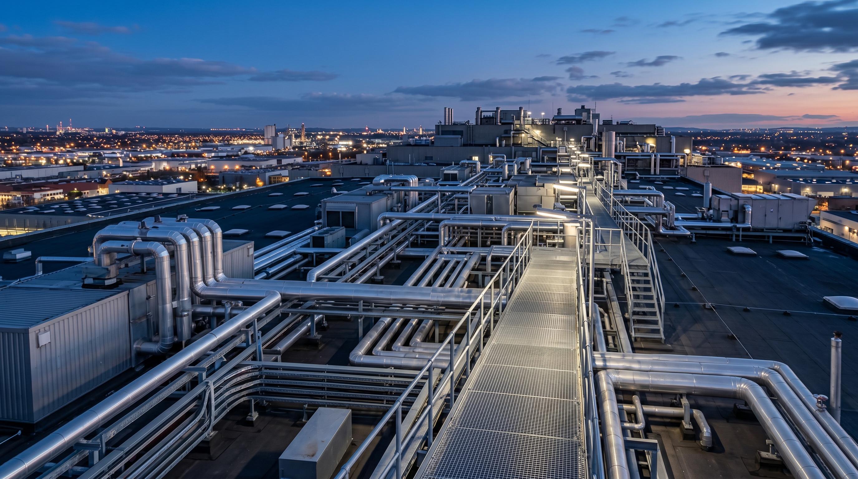 Industrial rooftop and service route image supporting the Enviroshield leadership view