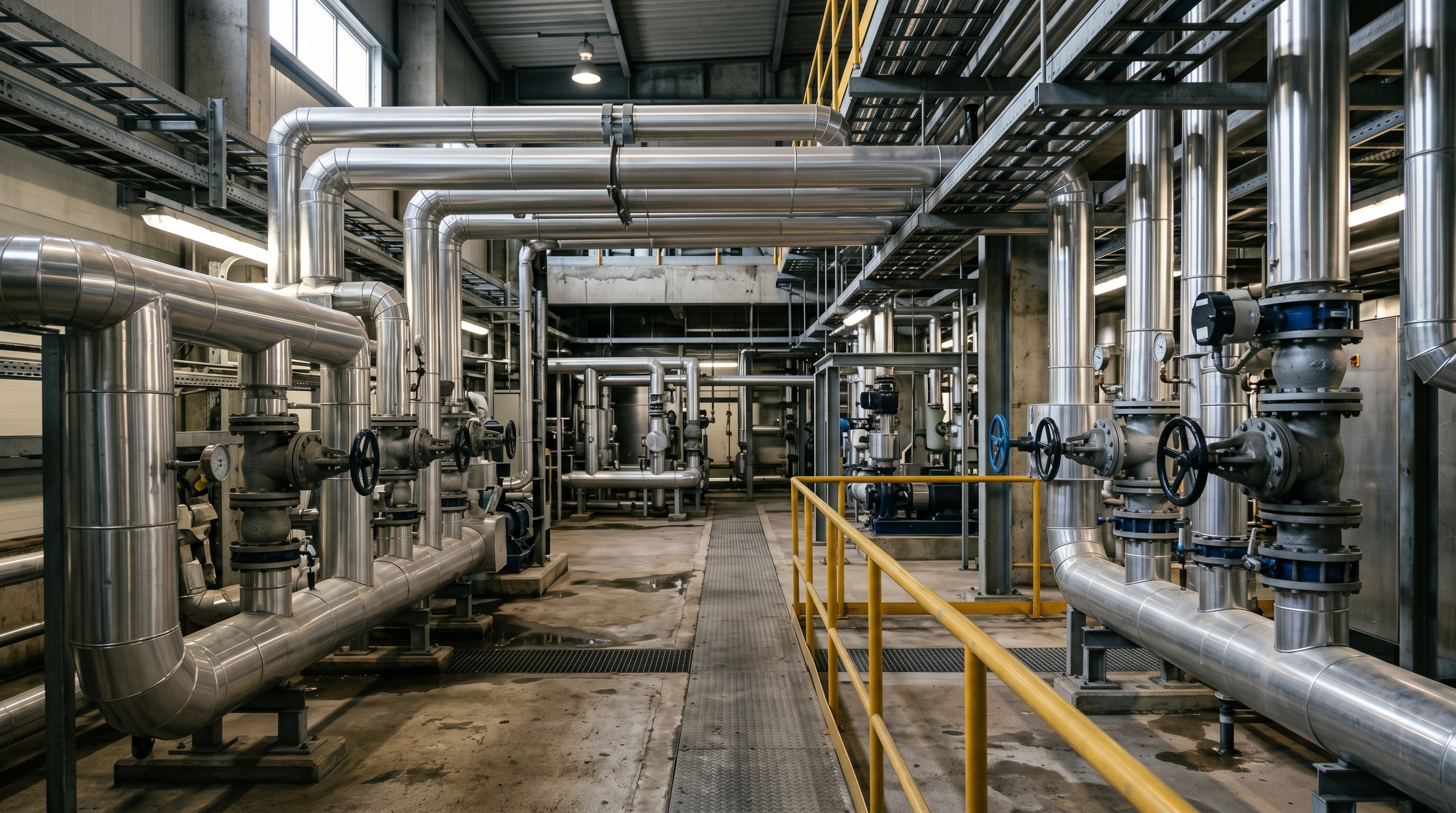 Plant room insulation and cladding image showing practical growth in service capability