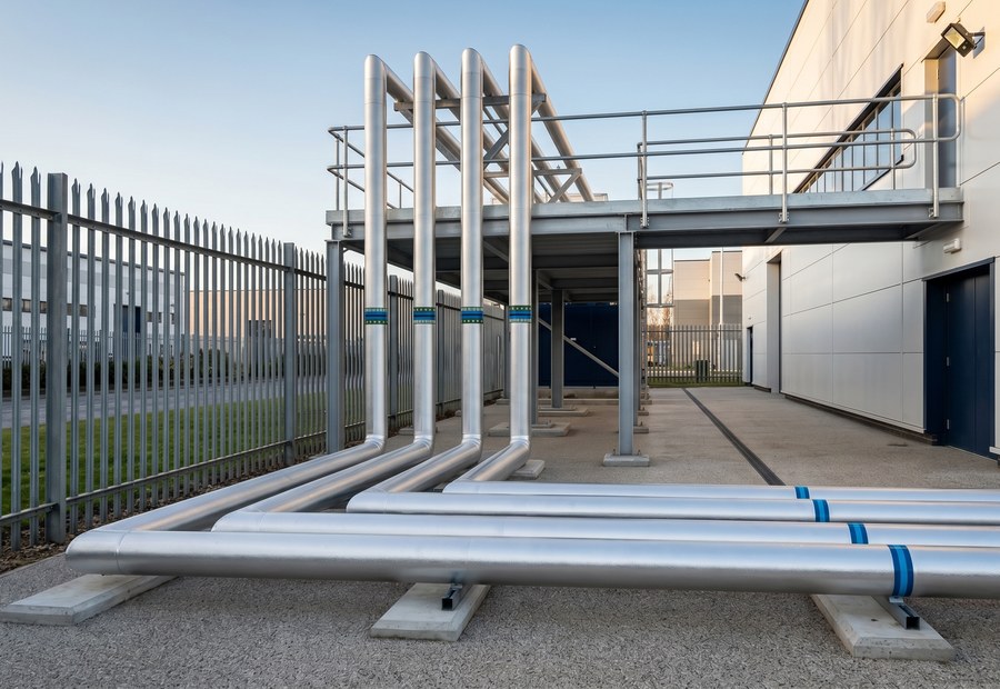 Thermal insulation works in commercial plant room