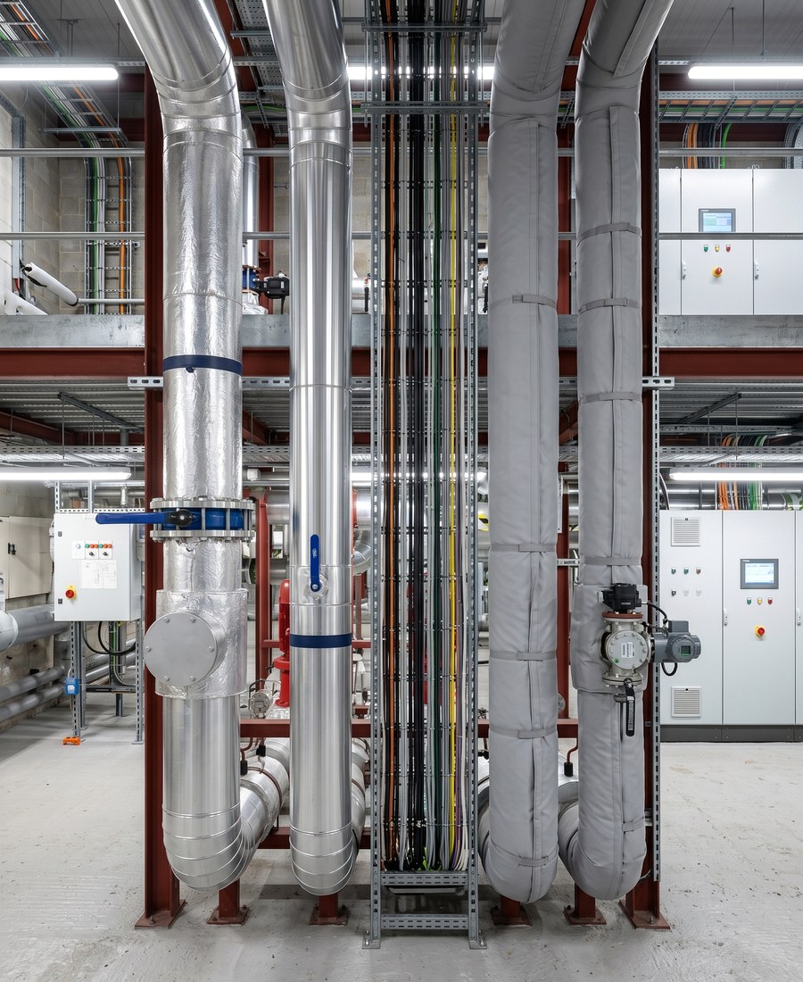 Data centre and power generation insulation around critical cooling and exhaust services