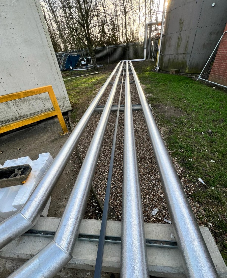 Commercial pipework insulation image for Enviroshield quote support